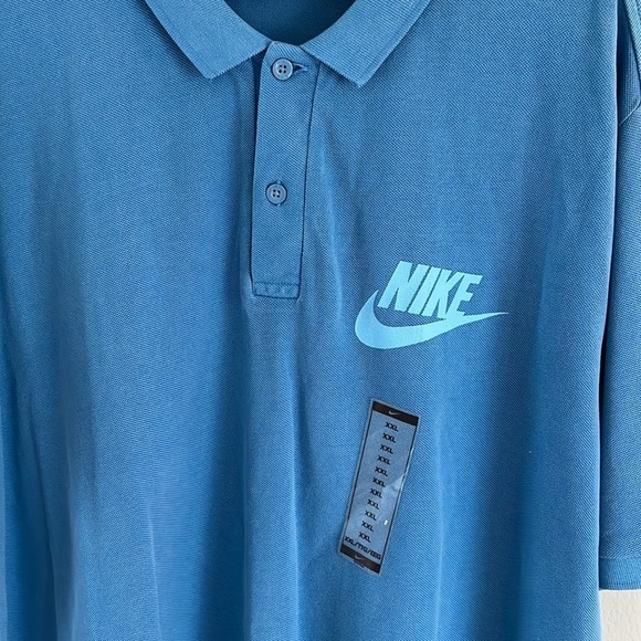 Nike Style Retro Logo Distressed Look Polo Shirt Size XXL New With Tags - Picture 4 of 9